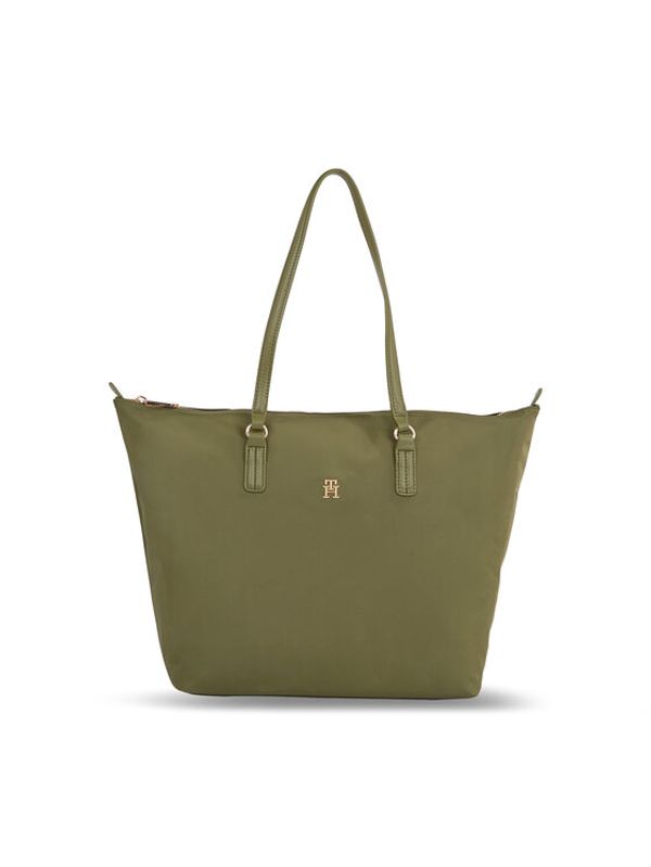Tommy Hilfiger Tommy Hilfiger Дамска чанта Poppy Tote AW0AW15214 Зелен
