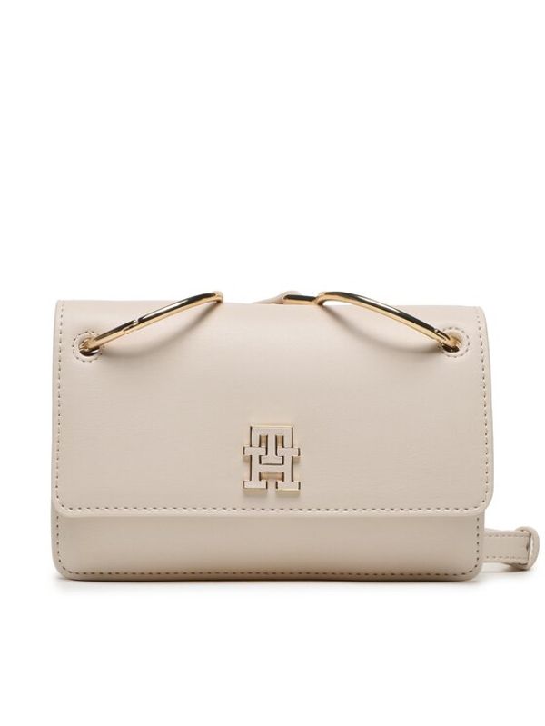 Tommy Hilfiger Tommy Hilfiger Дамска чанта Th Chic Crossover AW0AW14863 Екрю