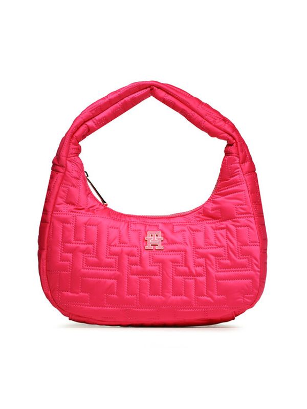 Tommy Hilfiger Tommy Hilfiger Дамска чанта Th Chic Nylon Shoulder Bag AW0AW15082 Розов