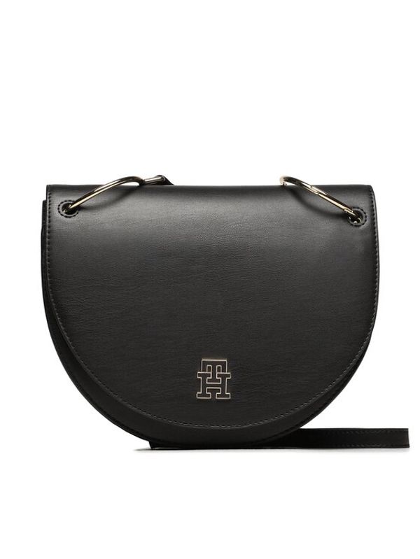 Tommy Hilfiger Tommy Hilfiger Дамска чанта Th Chic Saddle Bag AW0AW14862 Черен