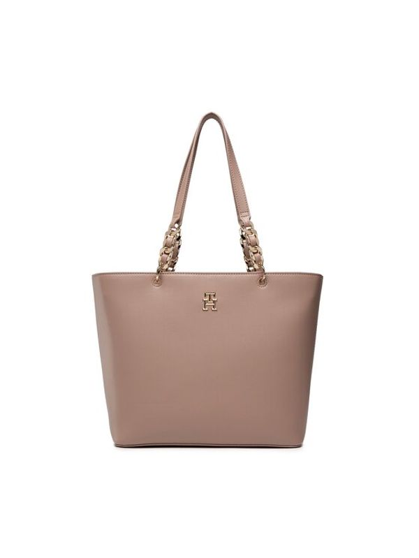 Tommy Hilfiger Tommy Hilfiger Дамска чанта Th Chic Tote AW0AW14179 Бежов