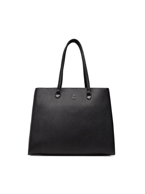 Tommy Hilfiger Tommy Hilfiger Дамска чанта Th Element Workbag AW0AW13161 Черен