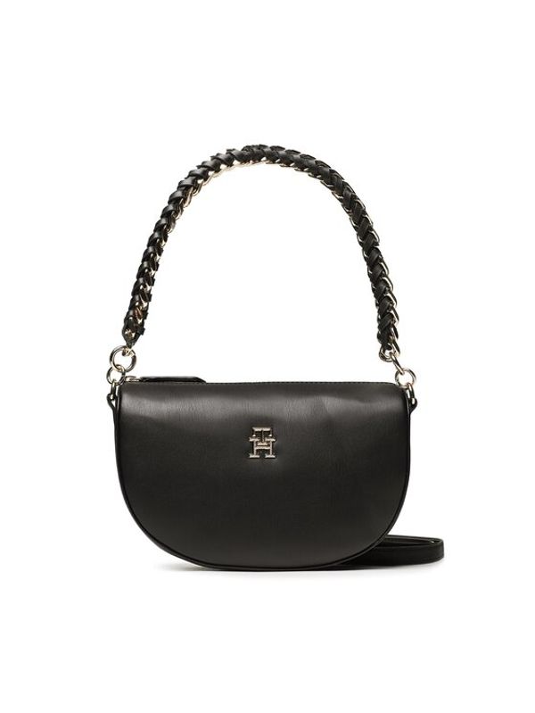 Tommy Hilfiger Tommy Hilfiger Дамска чанта Th Feminine Moon Crossover AW0AW14859 Черен