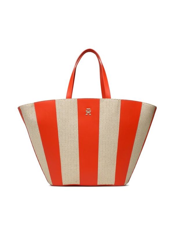 Tommy Hilfiger Tommy Hilfiger Дамска чанта Th Travel Beach Tote AW0AW14818 Оранжев