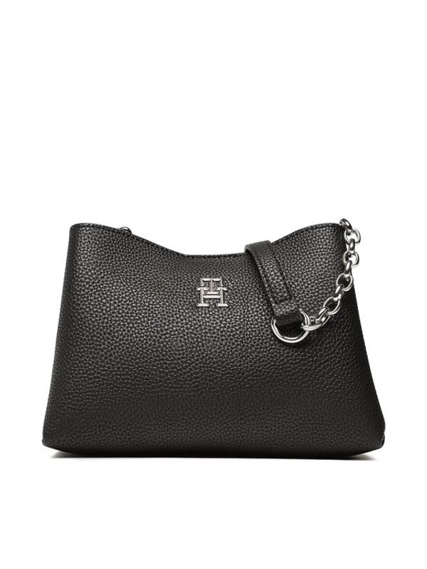 Tommy Hilfiger Tommy Hilfiger Дамска чанта The Emblem Crossover AW0AW14219 Черен