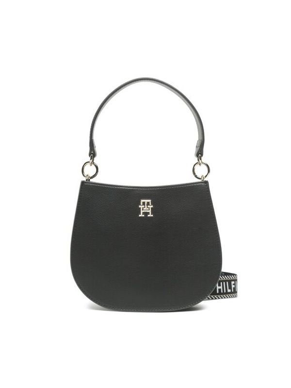 Tommy Hilfiger Tommy Hilfiger Дамска чанта Tommy Life Med Crossover AW0AW14472 Черен