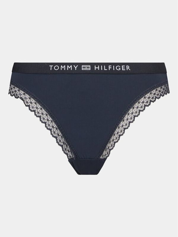 Tommy Hilfiger Tommy Hilfiger Дамски бикини тип бразилиана UW0UW04183 Тъмносин