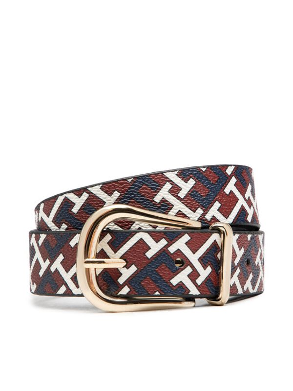 Tommy Hilfiger Tommy Hilfiger Дамски колан Casual Chic Monogram Aop 3.0 AW0AW13965 Кафяв