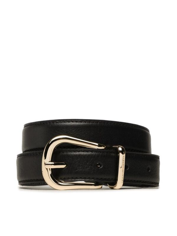 Tommy Hilfiger Tommy Hilfiger Дамски колан Th Casual 2.5 AW0AW14620 Черен