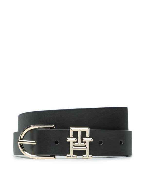Tommy Hilfiger Tommy Hilfiger Дамски колан Th Lux 3.0 AW0AW14943 Черен