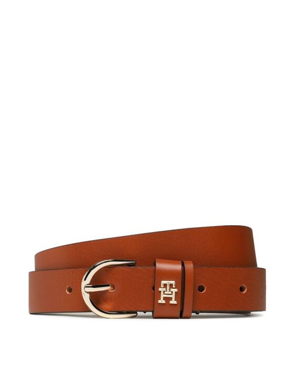 Tommy Hilfiger Tommy Hilfiger Дамски колан Th Timeless 2.5 AW0AW14939 Кафяв