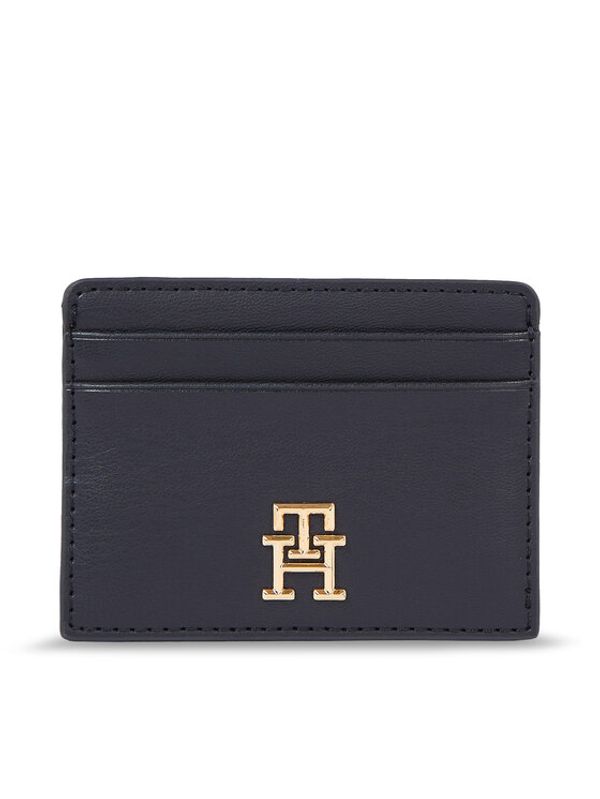 Tommy Hilfiger Tommy Hilfiger Дамски портфейл Iconic Tommy Cc Holder AW0AW15897 Тъмносин
