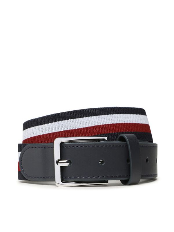 Tommy Hilfiger Tommy Hilfiger Детски колан Elasticated Leather Belt AU0AU01742 Тъмносин