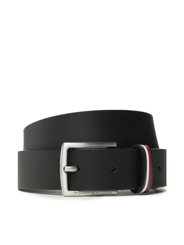 Tommy Hilfiger Tommy Hilfiger Детски колан Leather Belt AU0AU01677 Черен