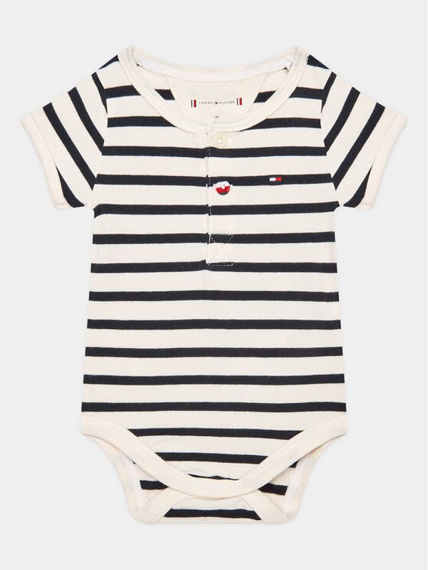 Tommy Hilfiger Tommy Hilfiger Детско боди KN0KN01633 Бял Regular Fit
