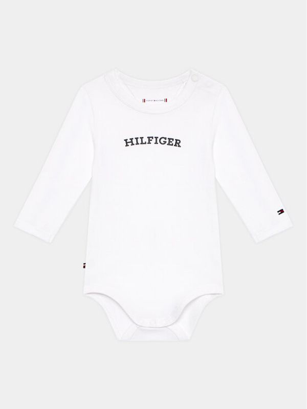 Tommy Hilfiger Tommy Hilfiger Детско боди KN0KN01675 Бял Regular Fit