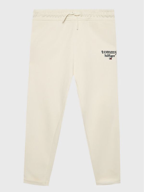 Tommy Hilfiger Tommy Hilfiger Долнище анцуг Graphic KG0KG06866 M Екрю Tapered Fit