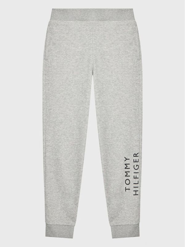 Tommy Hilfiger Tommy Hilfiger Долнище анцуг Logo KB0KB07982 M Сив Regular Fit