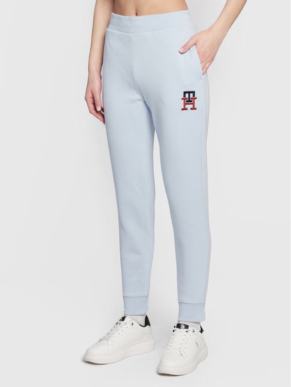 Tommy Hilfiger Tommy Hilfiger Долнище анцуг Monogram Emb WW0WW37435 Син Regular Fit