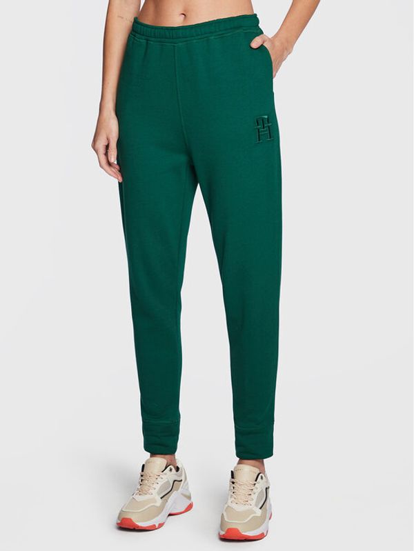 Tommy Hilfiger Tommy Hilfiger Долнище анцуг S10S101583 Зелен Relaxed Fit