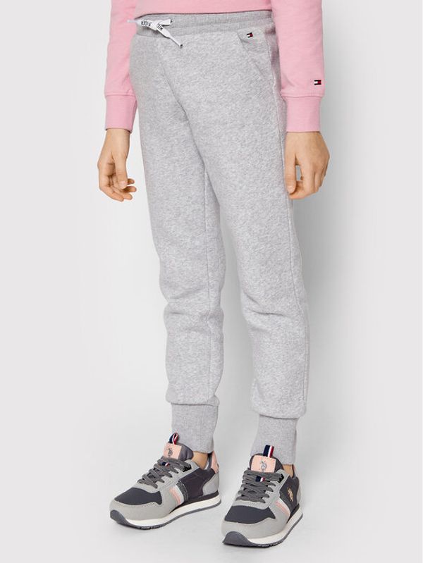 Tommy Hilfiger Tommy Hilfiger Долнище анцуг Sequins Flag KG0KG06136 Сив Regular Fit