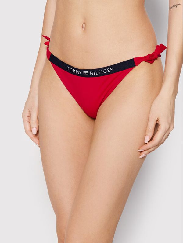 Tommy Hilfiger Tommy Hilfiger Долнище на бански Cheeky UW0UW03395 Червен