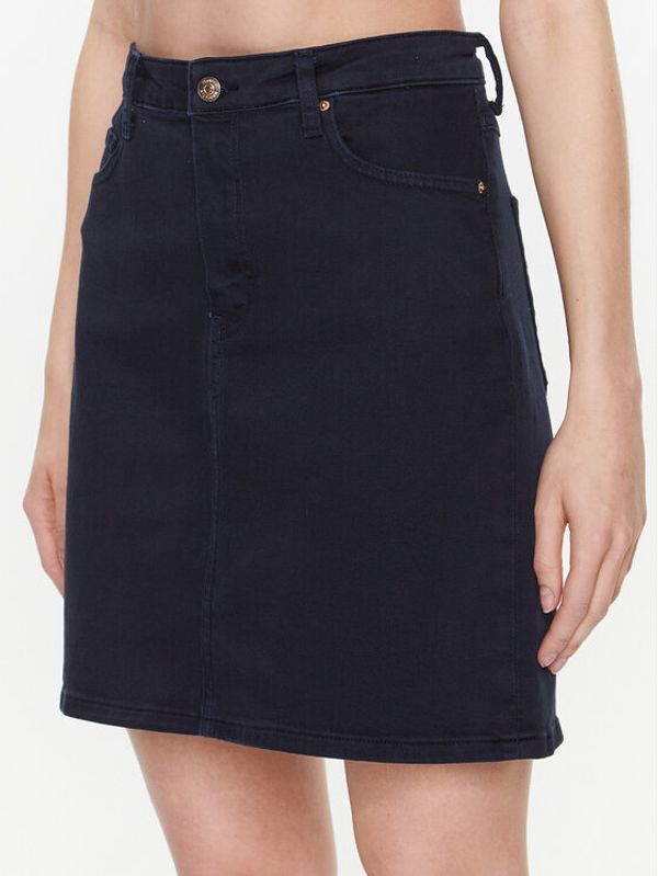 Tommy Hilfiger Tommy Hilfiger Дънкова пола WW0WW38131 Тъмносин Regular Fit