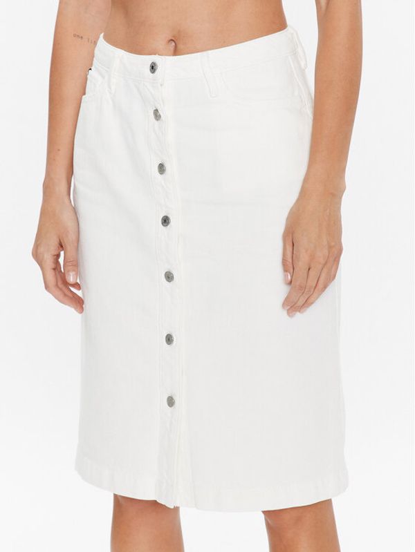 Tommy Hilfiger Tommy Hilfiger Дънкова пола WW0WW38240 Бял Regular Fit