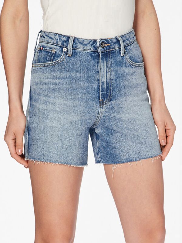 Tommy Hilfiger Tommy Hilfiger Дънкови шорти Lyra WW0WW40213 Син Regular Fit