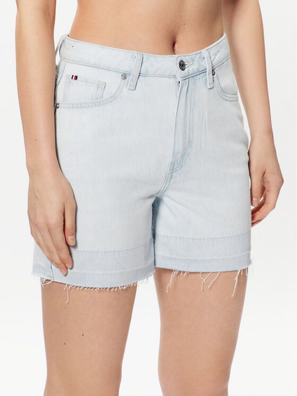 Tommy Hilfiger Tommy Hilfiger Дънкови шорти WW0WW38260 Син Straight Fit