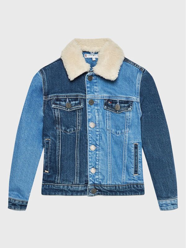 Tommy Hilfiger Tommy Hilfiger Дънково яке Colorblock KS0KS00291 D Син Regular Fit