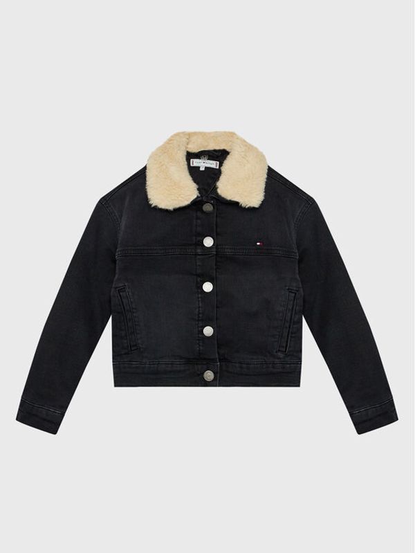 Tommy Hilfiger Tommy Hilfiger Дънково яке Trucker Sherpa KG0KG06916 Черен Regular Fit