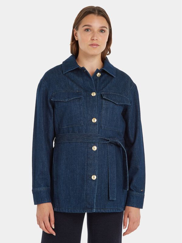 Tommy Hilfiger Tommy Hilfiger Дънково яке WW0WW38917 Тъмносин Regular Fit