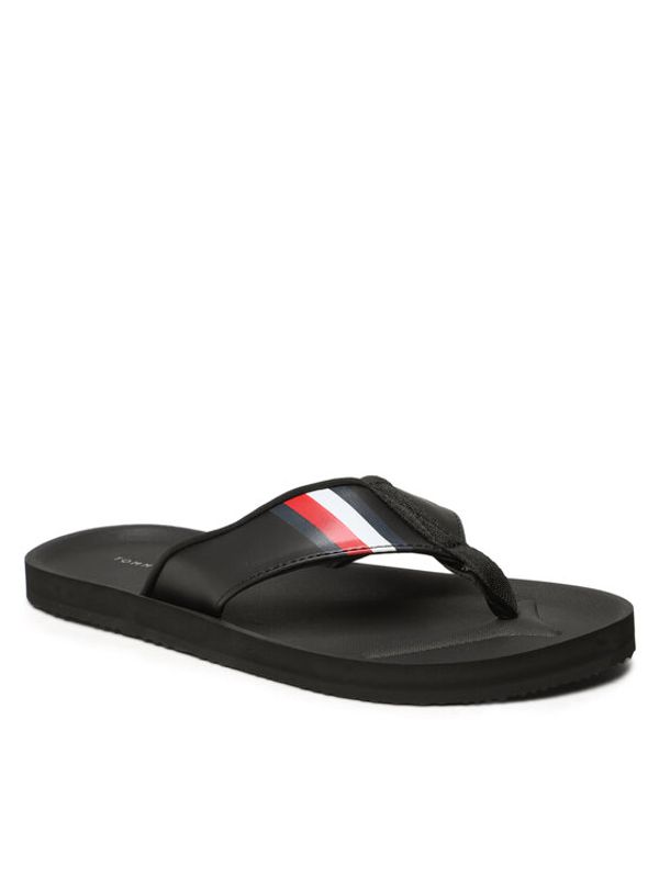 Tommy Hilfiger Tommy Hilfiger Джапанки Comfortable Padded Beach Sandal FM0FM04473 Черен