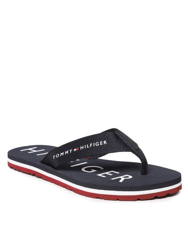 Tommy Hilfiger Tommy Hilfiger Джапанки Essential Corp Flip Flop FW0FW07419 Тъмносин
