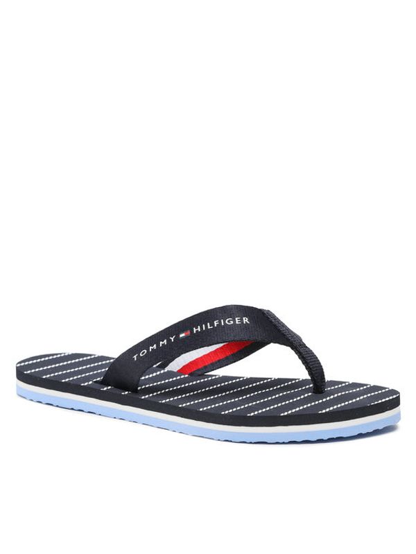 Tommy Hilfiger Tommy Hilfiger Джапанки Essential Rope Sandal FW0FW07142 Тъмносин