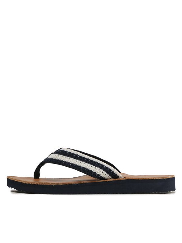 Tommy Hilfiger Tommy Hilfiger Джапанки Feminne Crochet Flip Flop FW0FW07261 Тъмносин