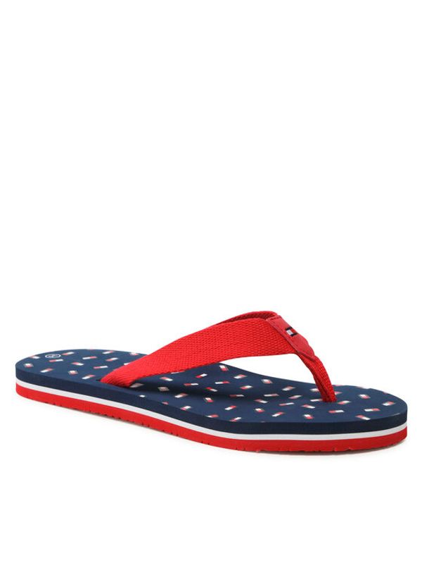 Tommy Hilfiger Tommy Hilfiger Джапанки Flag Flip Flop T3X8-32923-0058 S Червен