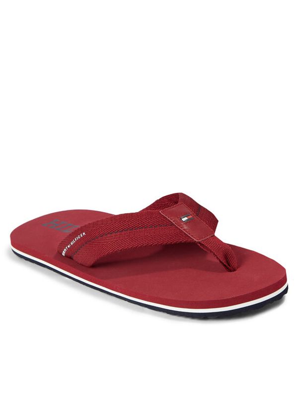 Tommy Hilfiger Tommy Hilfiger Джапанки Im Bold Hilfiger Beach Sandal FM0FM04864 Червен