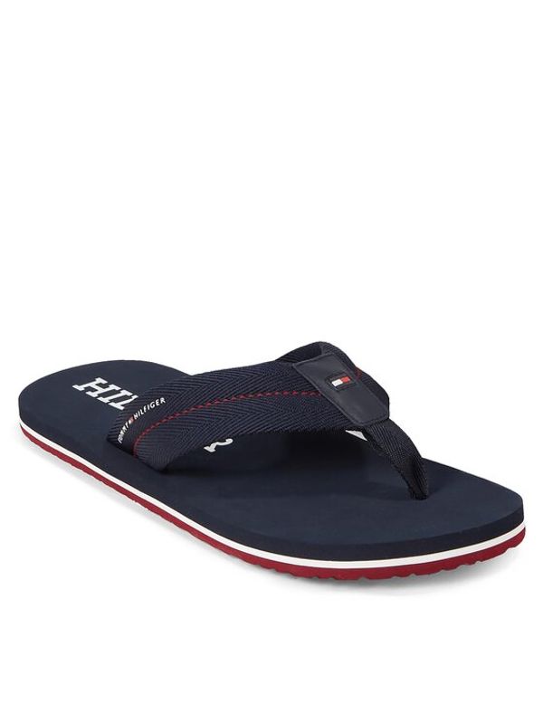 Tommy Hilfiger Tommy Hilfiger Джапанки Im Bold Hilfiger Beach Sandal FM0FM04864 Син