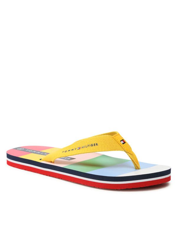 Tommy Hilfiger Tommy Hilfiger Джапанки Multicolor Flip Flop T3X8-32922-0058 S Жълт