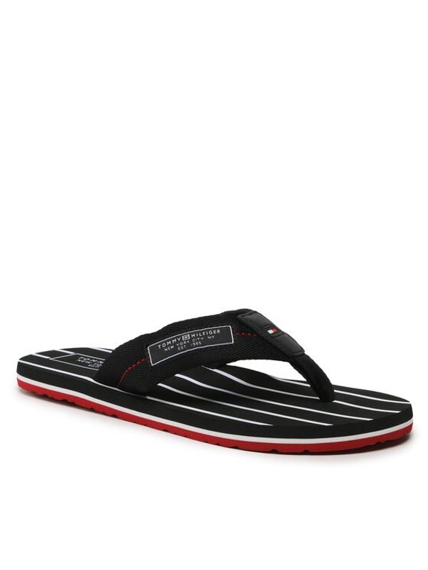 Tommy Hilfiger Tommy Hilfiger Джапанки Patch Hilfiger Beach Sandal FM0FM04470 Черен