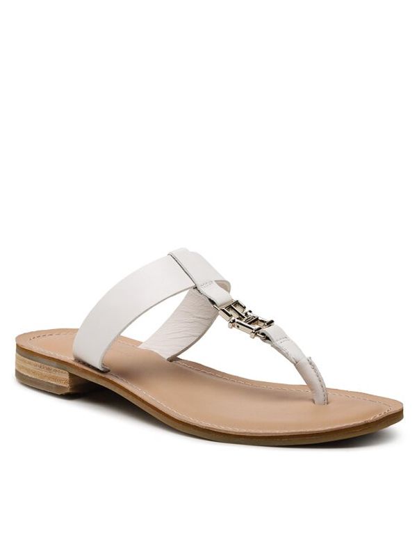 Tommy Hilfiger Tommy Hilfiger Джапанки Th Elevated Sandal FW0FW07174 Бял