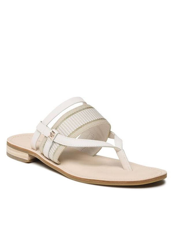 Tommy Hilfiger Tommy Hilfiger Джапанки Th Webbing Mule Sandal FW0FW07275 Бял