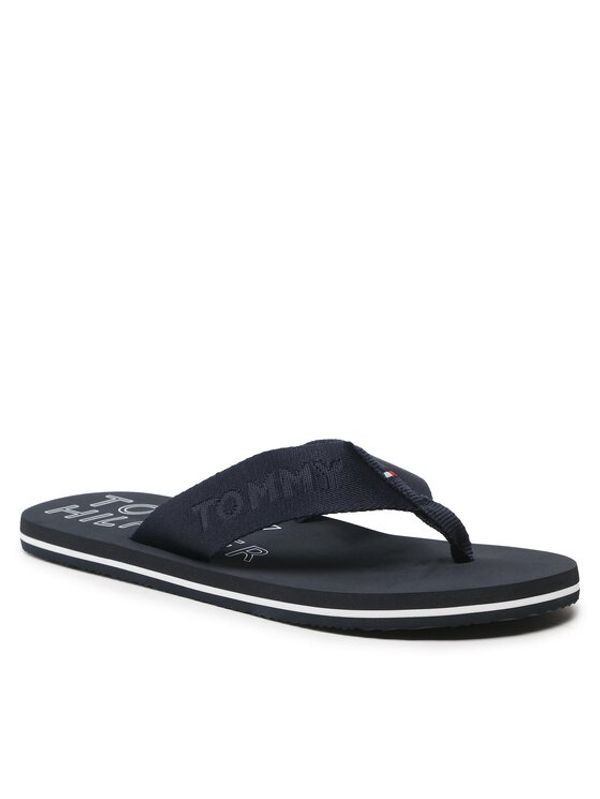 Tommy Hilfiger Tommy Hilfiger Джапанки Tonal Hilfiger Beach Sandal FM0FM04472 Тъмносин
