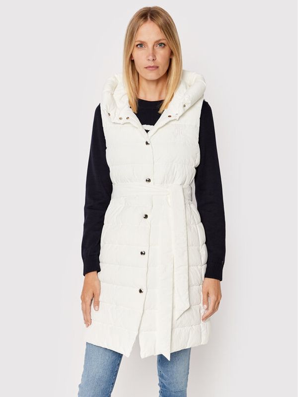 Tommy Hilfiger Tommy Hilfiger Елек Feminne WW0WW35098 Бял Regular Fit