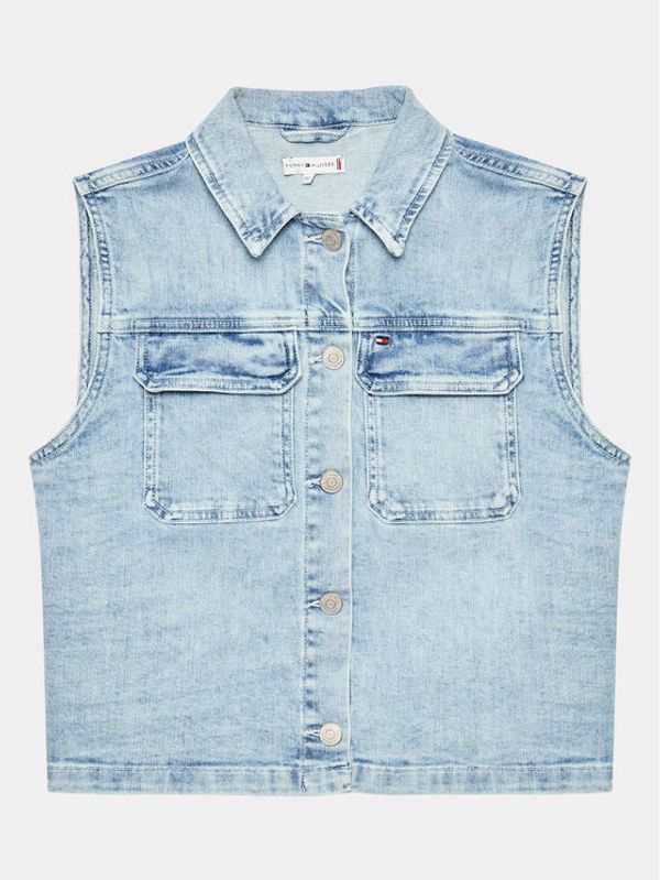 Tommy Hilfiger Tommy Hilfiger Елек KG0KG07225 D Син Regular Fit