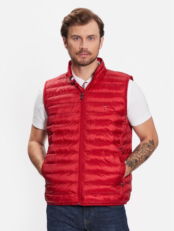 Tommy Hilfiger Tommy Hilfiger Елек MW0MW18762 Червен Regular Fit