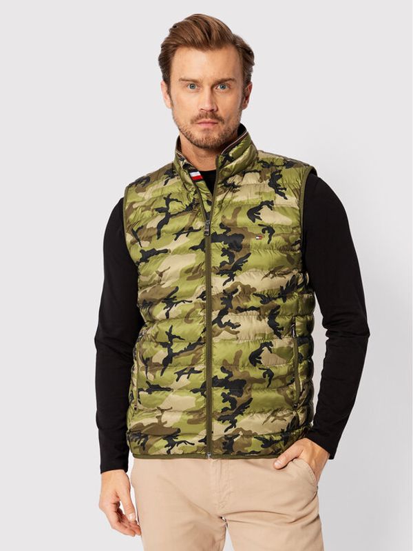 Tommy Hilfiger Tommy Hilfiger Елек MW0MW18762 Зелен Regular Fit