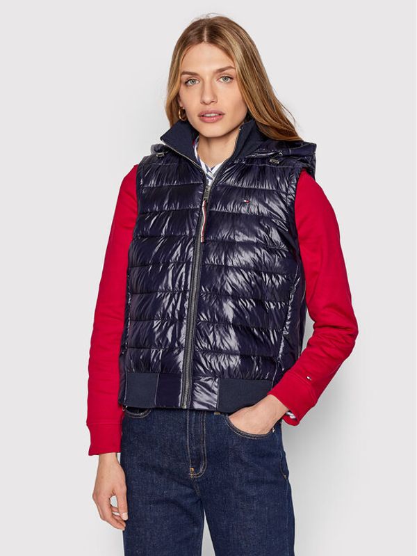 Tommy Hilfiger Tommy Hilfiger Елек Sporty Sorona WW0WW35079 Тъмносин Regular Fit